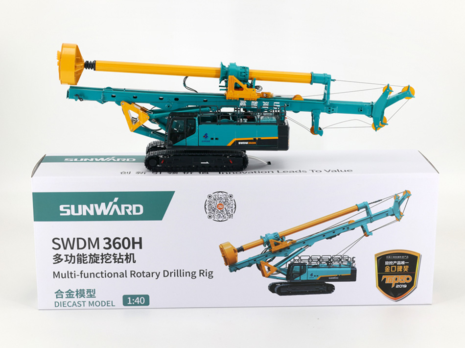 SUNWARD M360H պտտվող հորատման սարք, համաձուլվածքային փորման սյուների հիմքի ինժեներական մեքենայի խաղալիք մոդել